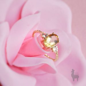 Anillo Summer con Citrino & Topacios Blancos