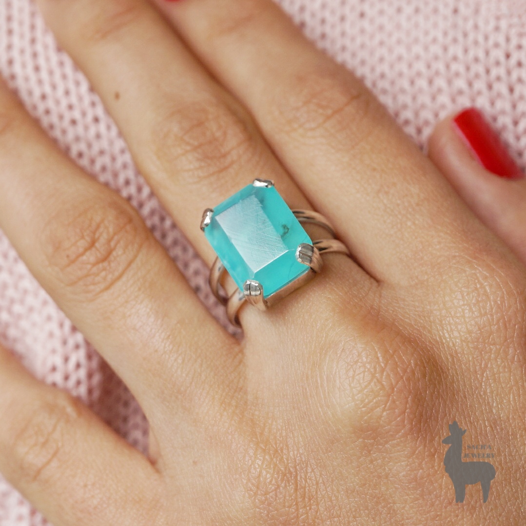 Anillo Sealand en Plata 950 con Ópalo Andino