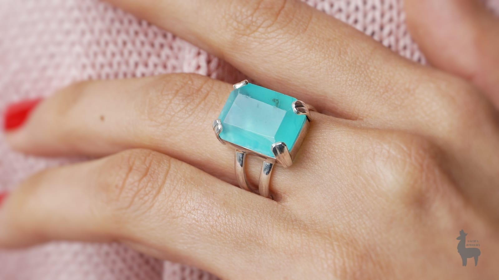 Anillo Sealand en Plata 950 con Ópalo Andino - Imagen 4