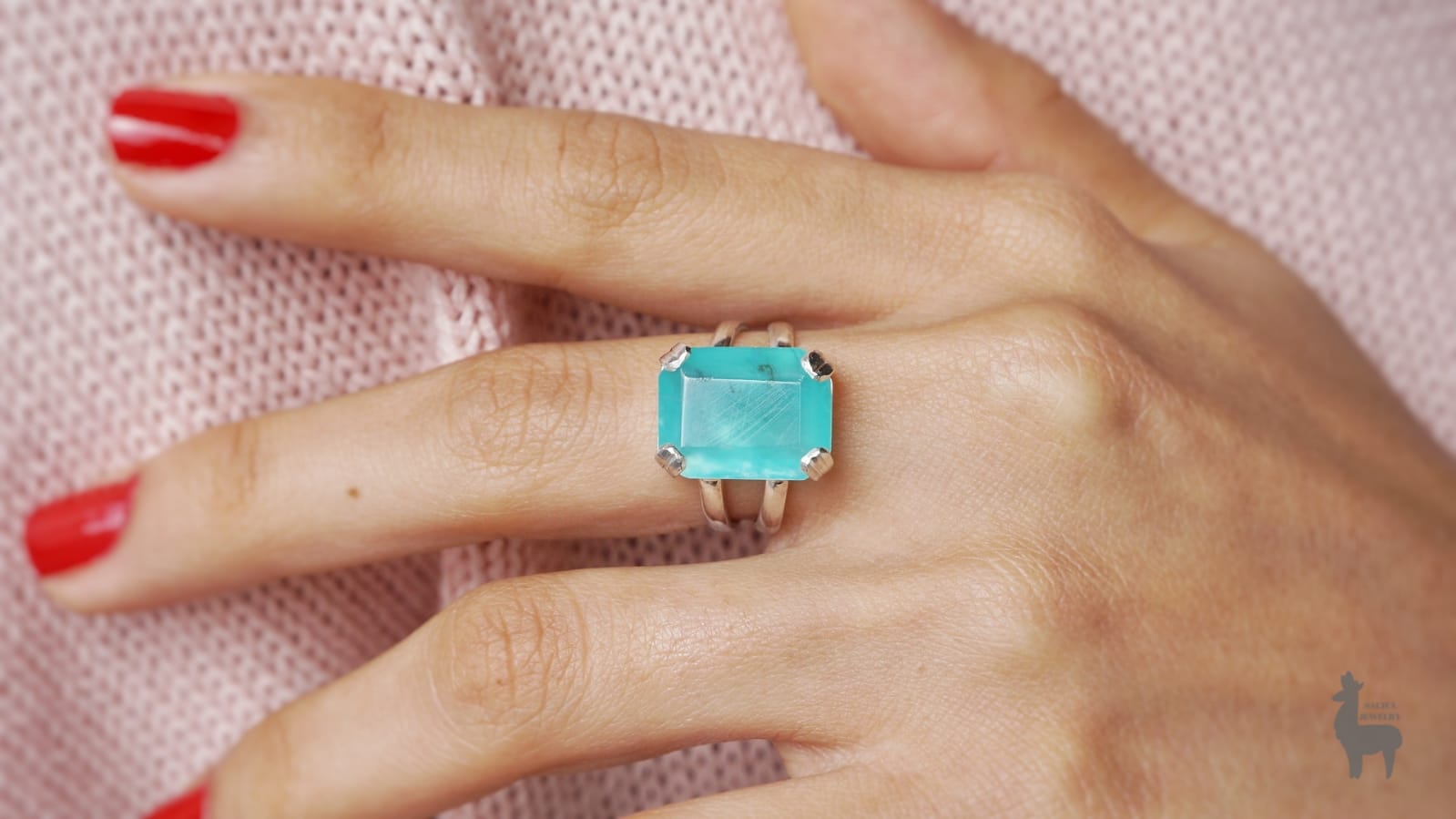 Anillo Sealand en Plata 950 con Ópalo Andino - Imagen 3
