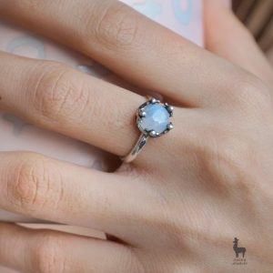 Anillo Moon Queen en Plata 950 con Piedra Luna
